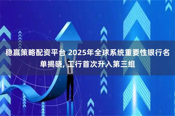 稳赢策略配资平台 2025年全球系统重要性银行名单揭晓, 工行首次升入第三组